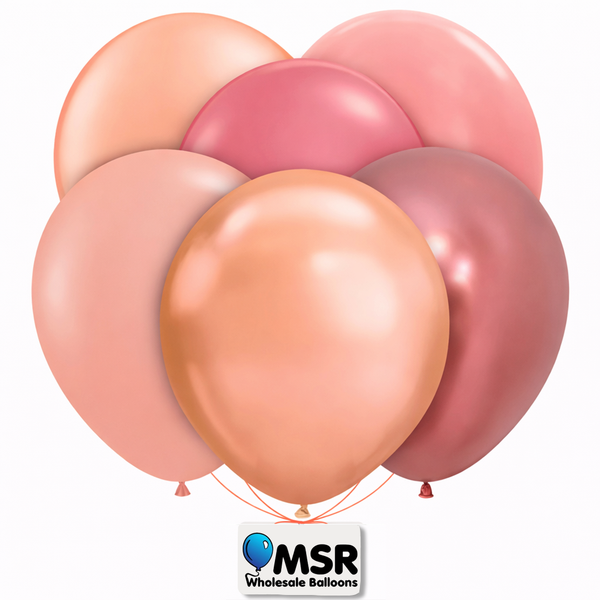 Rose Gold Latex Balloons