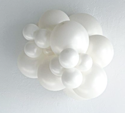 24" Pearl Sugar White TUFTEX Balloons