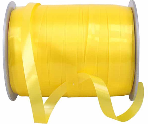 3/8 Wide Reliant Lemon Curling Ribbon